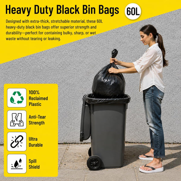 Large dustbin bags for garden rubbish