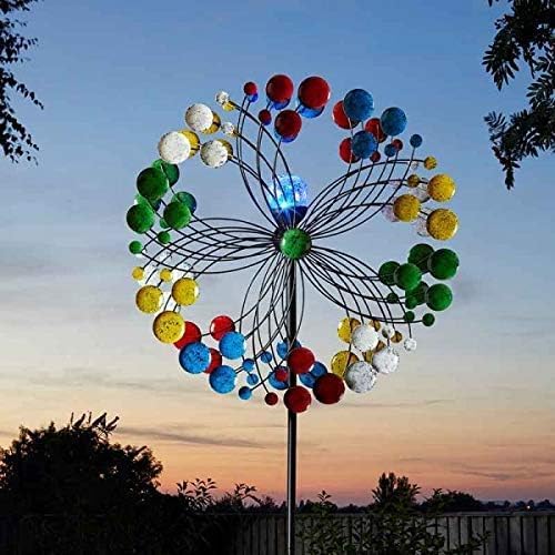 Garden ornament with colour changing LED light