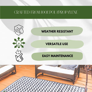 Waterproof rug for balcony and deck