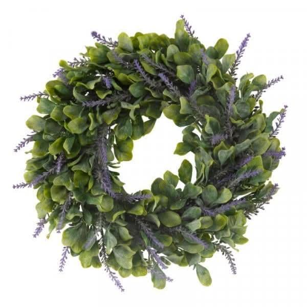 30cm artificial lavender floral wreath