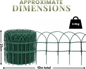 Decorative garden border fencing