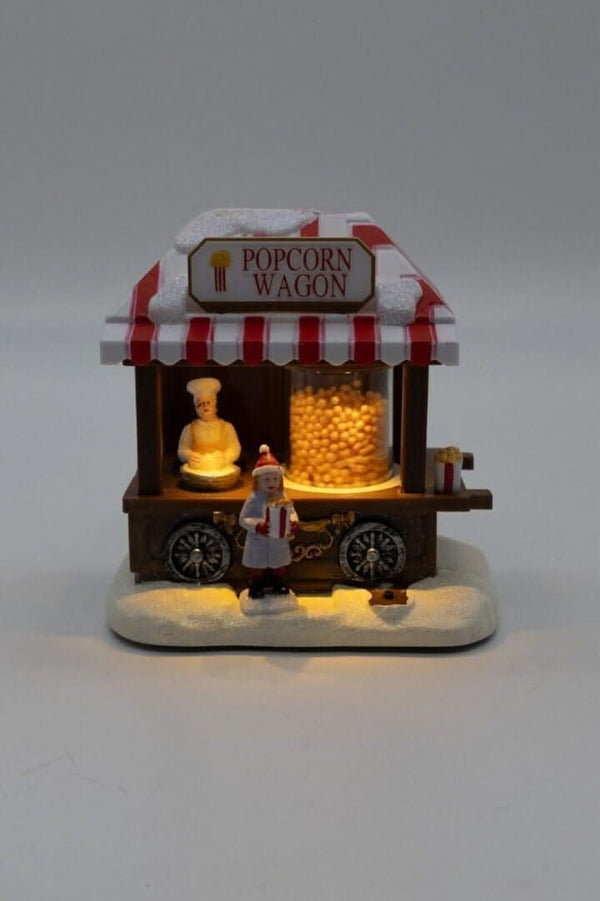 light-up-christmas-village-scene-popcorn-wagon