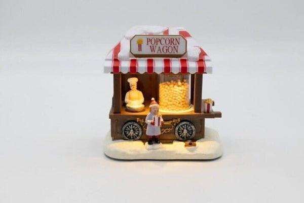 light-up-christmas-village-scene-popcorn-wagon