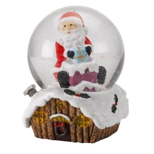 Christmas Snow Globe Decoration Santa Snowman Shaker Glass Ornament Decor