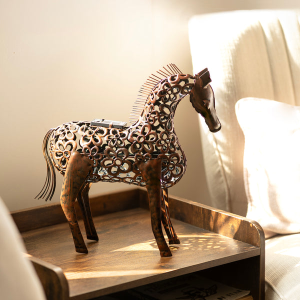 light up horse statue