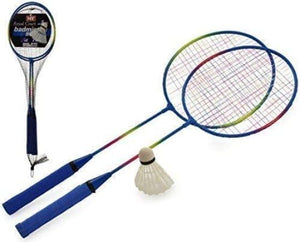 indoor outdoor badminton set with two rackets