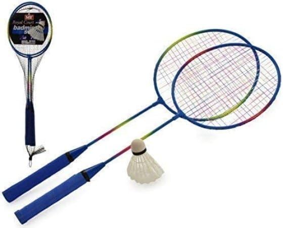 indoor outdoor badminton set with two rackets
