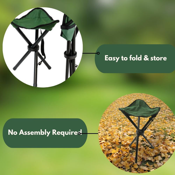 Portable picnic stool for outdoor use