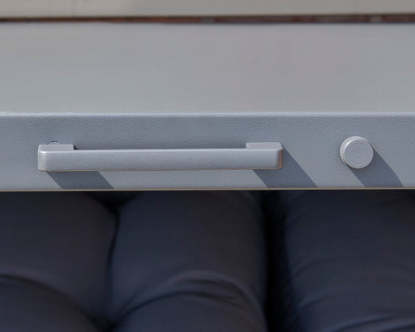 Lockable outdoor storage furniture