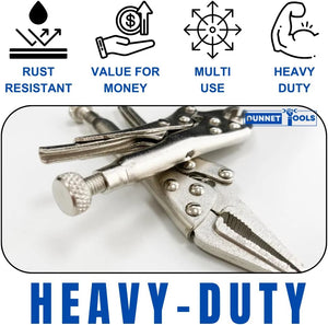 Adjustable locking pliers with ergonomic handles