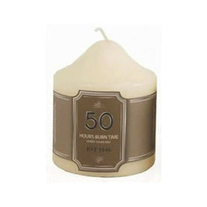 Long burn ivory candle for decorative home displays