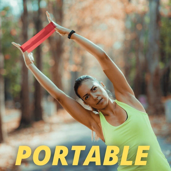 Natural latex resistance bands for flexibility exercises