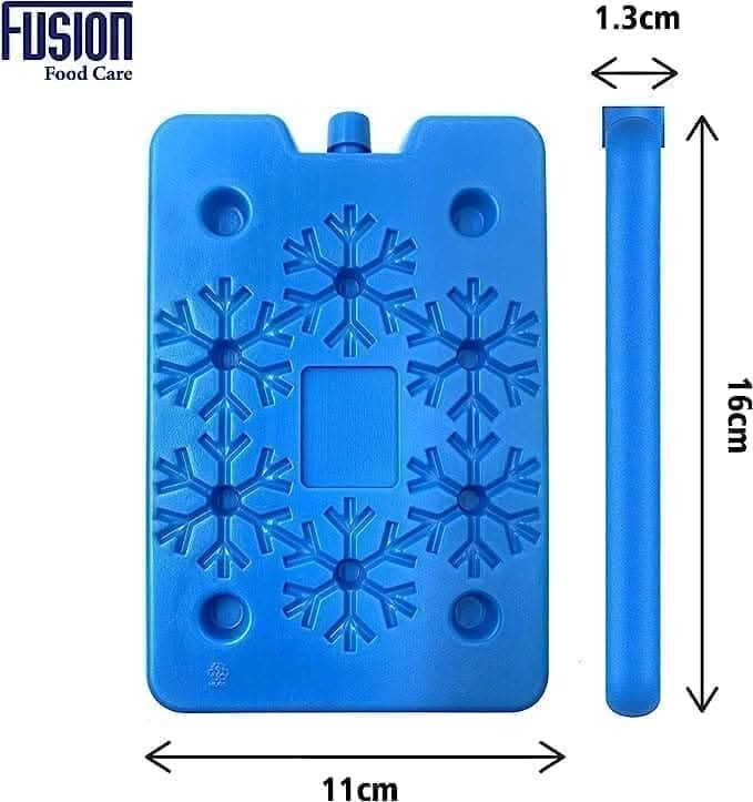 Reusable Ice Packs for Cool Box - Four Pack Freezer Blocks 16x11cm