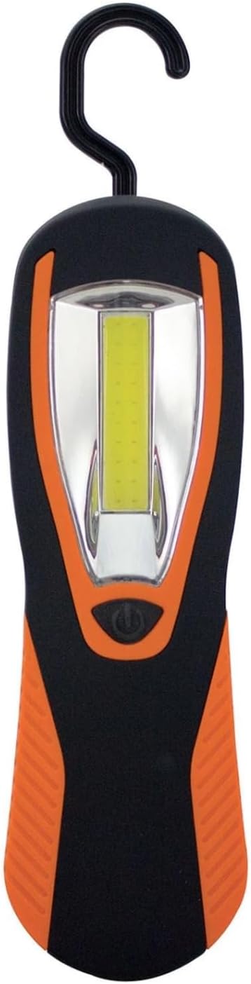 magnetic LED work light for garage repairs