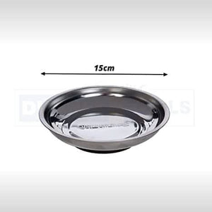 Round magnetic tray holding nuts bolts screws and washers
