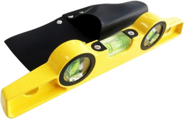 Magnetic torpedo spirit level with carry pouch