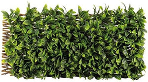 Balcony privacy screen with artificial greenery