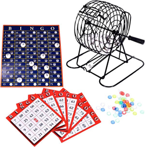 Manual bingo machine for family game nights.