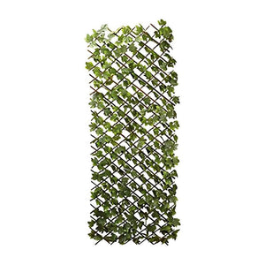 UV protected artificial leaf garden trellis