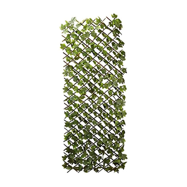 UV protected artificial leaf garden trellis