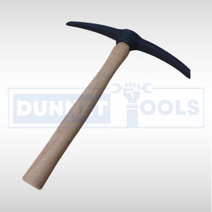Mortar removal hammer with wooden ergonomic handle
