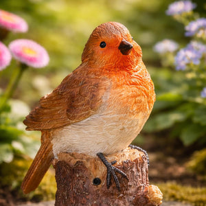 Memorial garden robin ornament