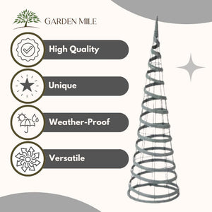 Faux rattan climbing plant trellis