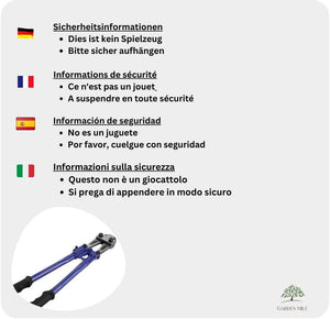 industrial bolt croppers for metal cutting