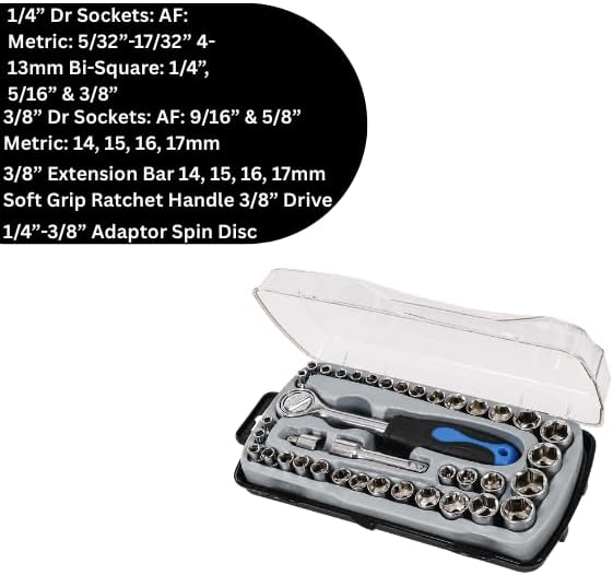 Professional mechanic socket set for automotive repairs