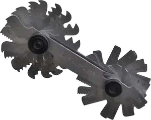 Stainless steel 51 blade thread pitch gauge tool.