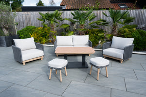 Modern rope weave garden furniture