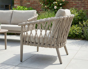 Beige outdoor furniture set