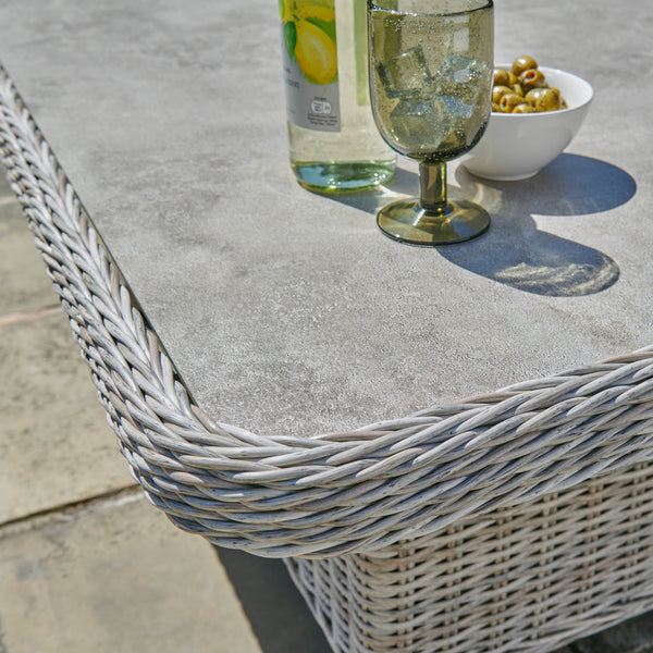 Beige outdoor corner sofa set