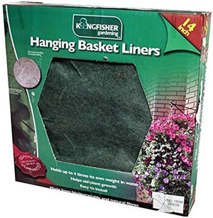 Natural jute hanging basket liner for outdoor planters