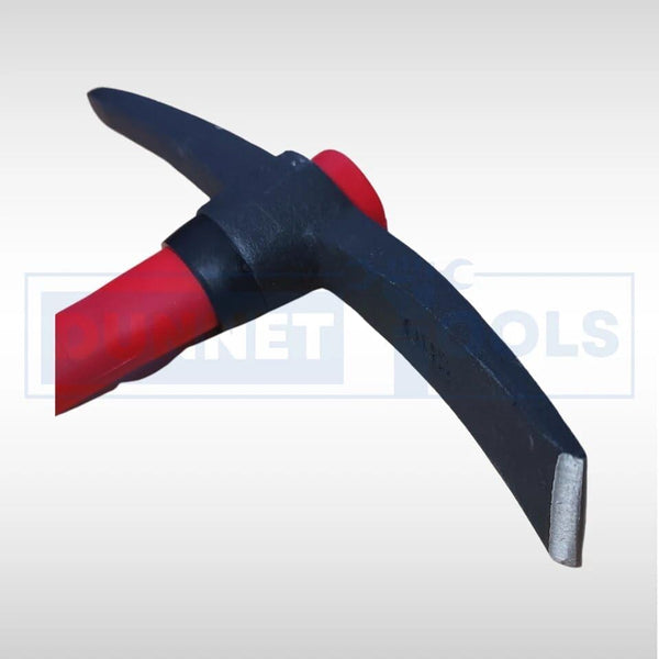 Construction pick axe for mortar and stone removal