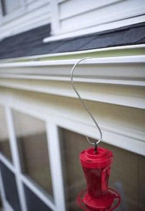 Metal hanging hooks for garden and patio use