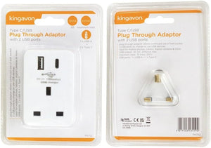 Dual USB plug for phones and tablets