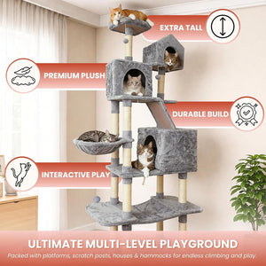 Tall indoor cat activity centre