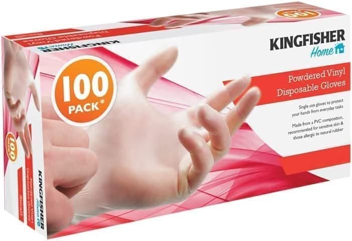Clear multi-purpose disposable vinyl gloves