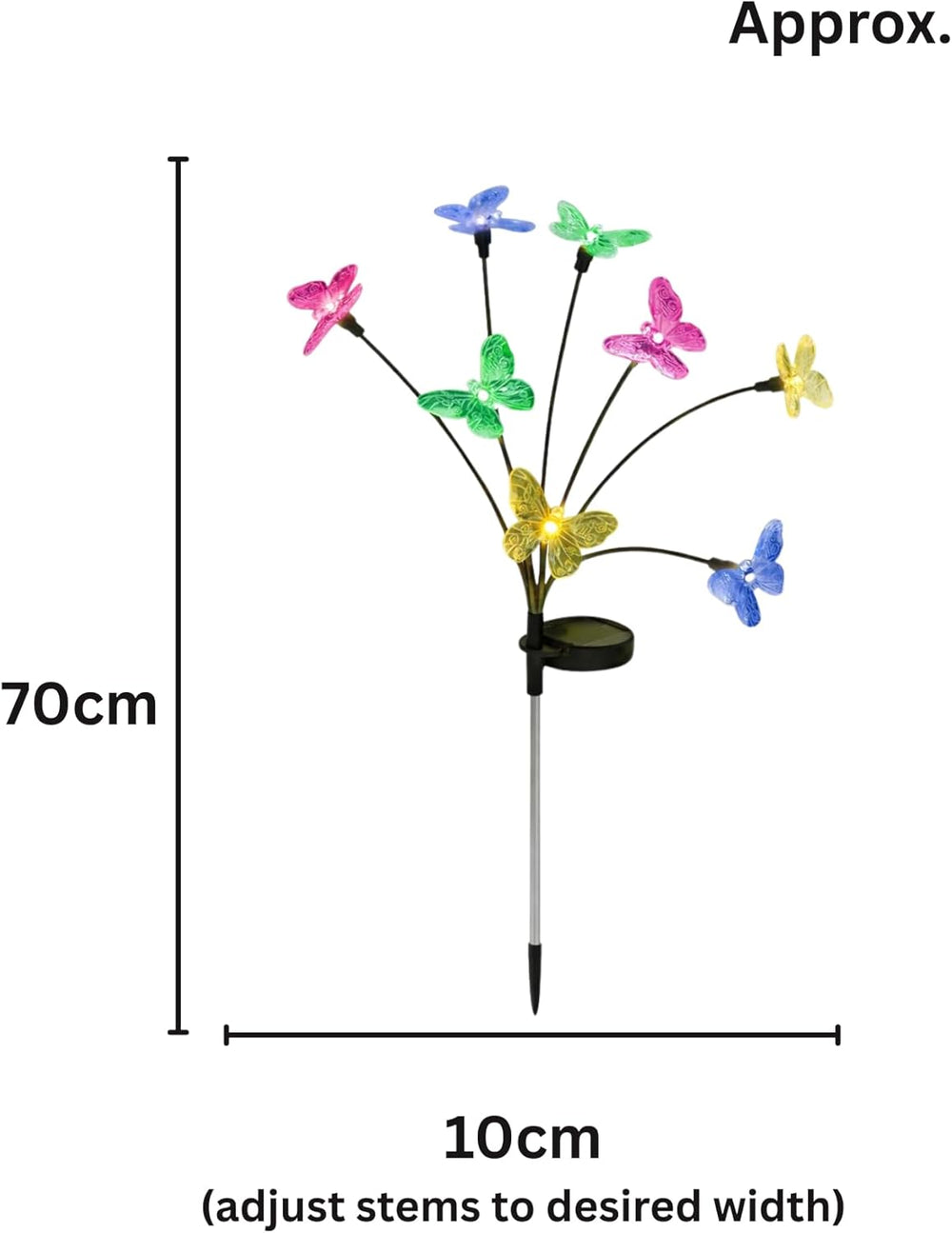 solar butterfly stake lights for garden pathways