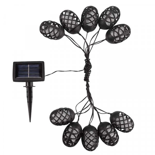 Multicoloured solar garden string lights
