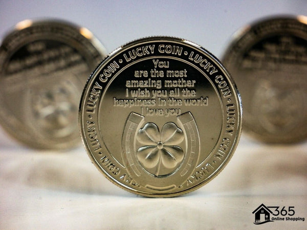 Sentimental good luck charm coin for mothers