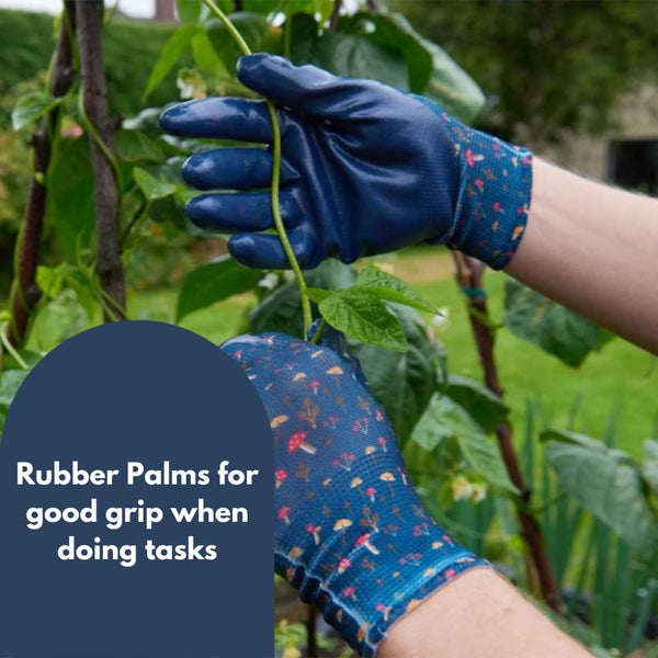 Multicoloured gardening gloves for planting and weeding