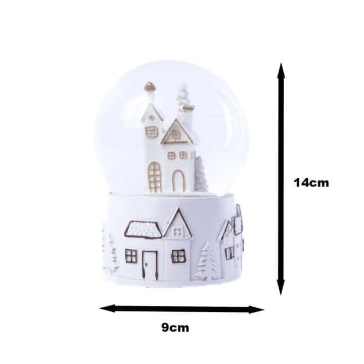 Colour changing LED musical Christmas snow globe