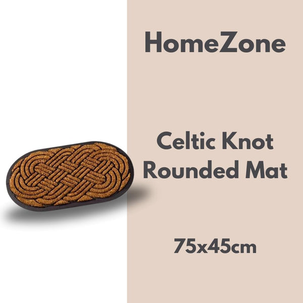 Non-slip coir doormat with PVC backing