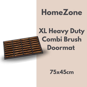 Non-slip coir doormat for front door