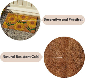 Outdoor entrance mat with PVC backing