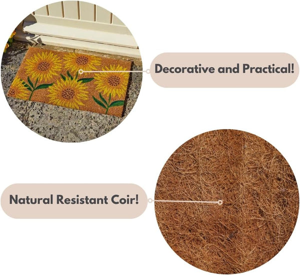 Outdoor entrance mat with PVC backing