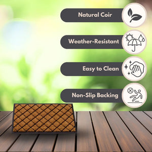 Outdoor coir mat for home entrance