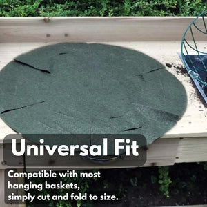 Water retaining hanging basket liner